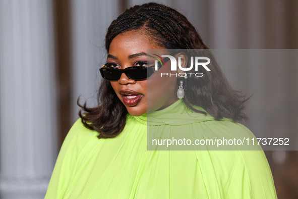 Gabriella Karefa-Johnson arrives at the 13th Annual LACMA Art + Film Gala 2024 presented by Gucci held at the Los Angeles County Museum of A...