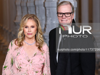 Kathy Hilton and husband Rick Hilton arrive at the 13th Annual LACMA Art + Film Gala 2024 presented by Gucci held at the Los Angeles County...