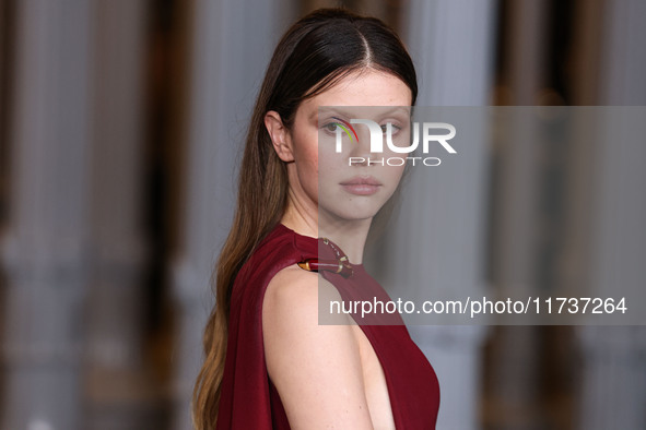 Mia Goth arrives at the 13th Annual LACMA Art + Film Gala 2024 presented by Gucci held at the Los Angeles County Museum of Art on November 2...