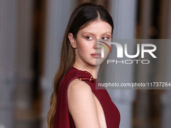 Mia Goth arrives at the 13th Annual LACMA Art + Film Gala 2024 presented by Gucci held at the Los Angeles County Museum of Art on November 2...