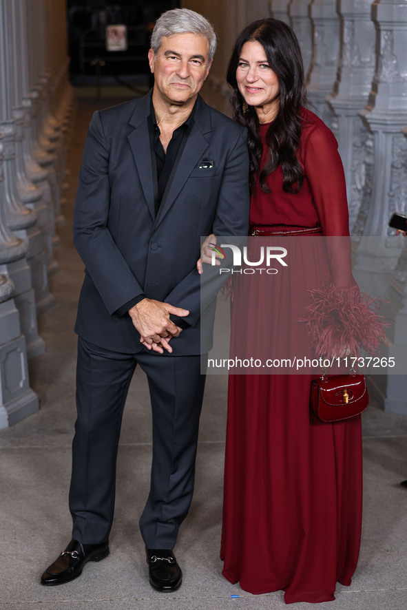 Michael Govan and Katherine Ross arrive at the 13th Annual LACMA Art + Film Gala 2024 presented by Gucci held at the Los Angeles County Muse...