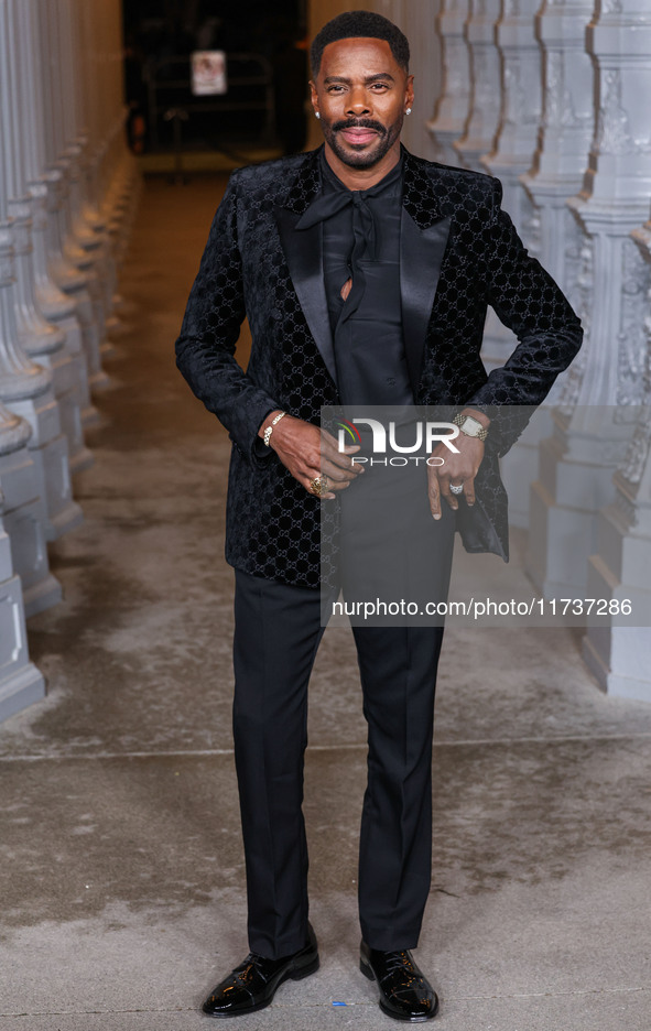 Colman Domingo wearing Gucci arrives at the 13th Annual LACMA Art + Film Gala 2024 presented by Gucci held at the Los Angeles County Museum...