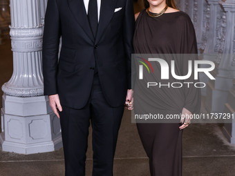 Elliot Grainge and wife Sofia Richie Grainge arrive at the 13th Annual LACMA Art + Film Gala 2024 presented by Gucci held at the Los Angeles...