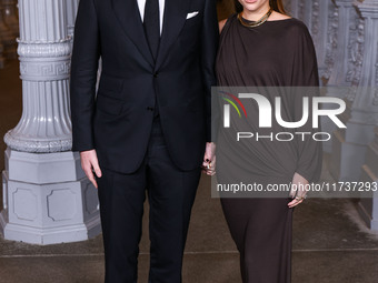 Elliot Grainge and wife Sofia Richie Grainge arrive at the 13th Annual LACMA Art + Film Gala 2024 presented by Gucci held at the Los Angeles...