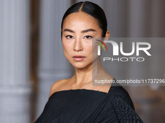 Greta Lee arrives at the 13th Annual LACMA Art + Film Gala 2024 presented by Gucci held at the Los Angeles County Museum of Art on November...