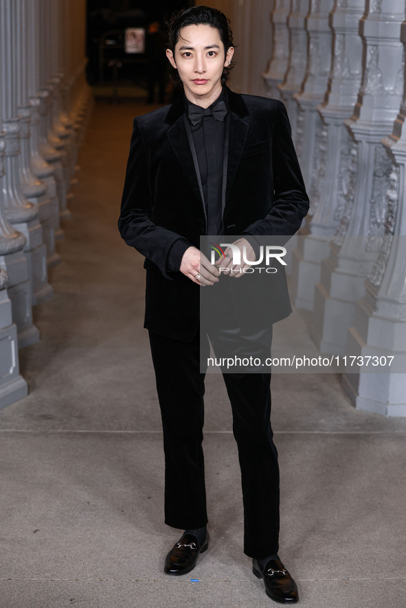 Lee Soo-hyuk arrives at the 13th Annual LACMA Art + Film Gala 2024 presented by Gucci held at the Los Angeles County Museum of Art on Novemb...