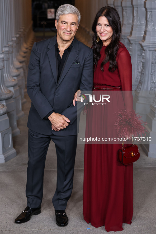 Michael Govan and Katherine Ross arrive at the 13th Annual LACMA Art + Film Gala 2024 presented by Gucci held at the Los Angeles County Muse...