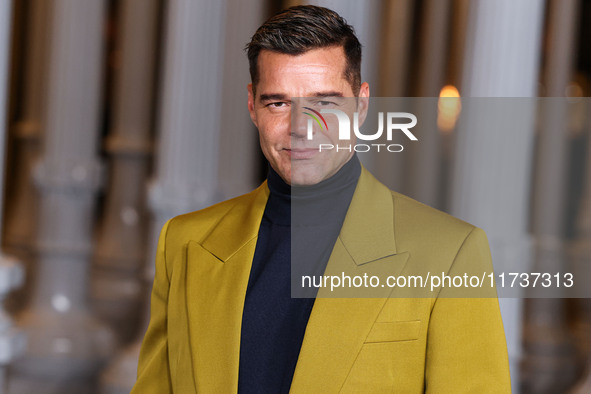 Ricky Martin arrives at the 13th Annual LACMA Art + Film Gala 2024 presented by Gucci held at the Los Angeles County Museum of Art on Novemb...