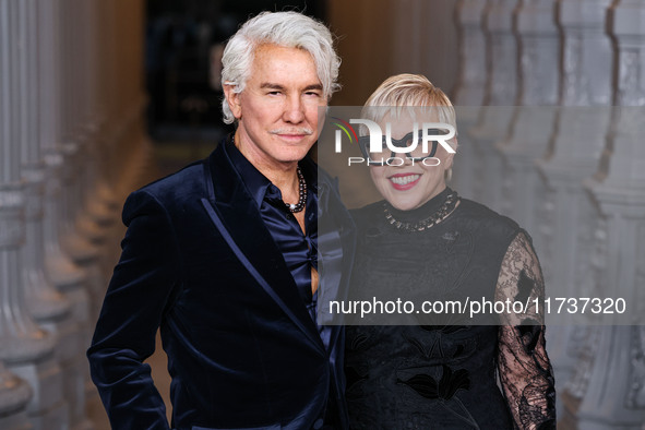 Baz Luhrmann and wife Catherine Martin arrive at the 13th Annual LACMA Art + Film Gala 2024 presented by Gucci held at the Los Angeles Count...