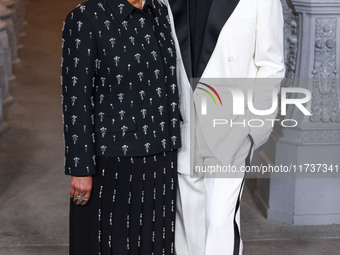 Simone Leigh and Sabato De Sarno arrive at the 13th Annual LACMA Art + Film Gala 2024 presented by Gucci held at the Los Angeles County Muse...