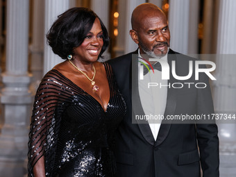 Viola Davis and husband Julius Tennon arrive at the 13th Annual LACMA Art + Film Gala 2024 presented by Gucci held at the Los Angeles County...