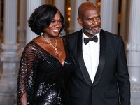 Viola Davis and husband Julius Tennon arrive at the 13th Annual LACMA Art + Film Gala 2024 presented by Gucci held at the Los Angeles County...