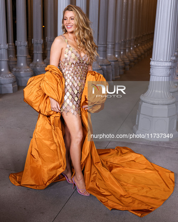 Blake Lively arrives at the 13th Annual LACMA Art + Film Gala 2024 presented by Gucci held at the Los Angeles County Museum of Art on Novemb...