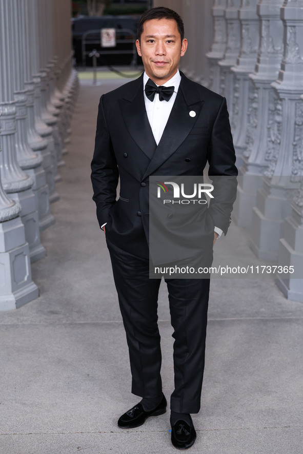 Simon Kim arrives at the 13th Annual LACMA Art + Film Gala 2024 presented by Gucci held at the Los Angeles County Museum of Art on November...