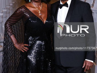 Viola Davis and husband Julius Tennon arrive at the 13th Annual LACMA Art + Film Gala 2024 presented by Gucci held at the Los Angeles County...