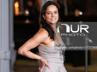 Michelle Rodriguez arrives at the 13th Annual LACMA Art + Film Gala 2024 presented by Gucci held at the Los Angeles County Museum of Art on...