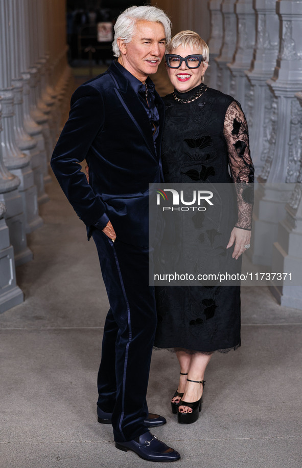 Baz Luhrmann and wife Catherine Martin arrive at the 13th Annual LACMA Art + Film Gala 2024 presented by Gucci held at the Los Angeles Count...