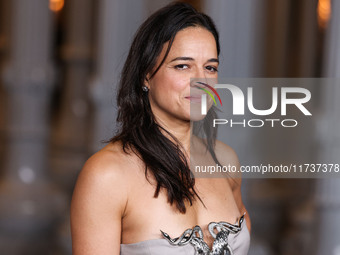 Michelle Rodriguez arrives at the 13th Annual LACMA Art + Film Gala 2024 presented by Gucci held at the Los Angeles County Museum of Art on...