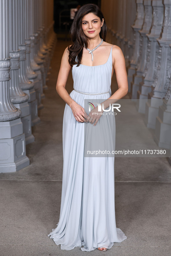 Monica Barbaro arrives at the 13th Annual LACMA Art + Film Gala 2024 presented by Gucci held at the Los Angeles County Museum of Art on Nove...