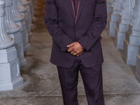 John David Washington wearing Gucci arrives at the 13th Annual LACMA Art + Film Gala 2024 presented by Gucci held at the Los Angeles County...