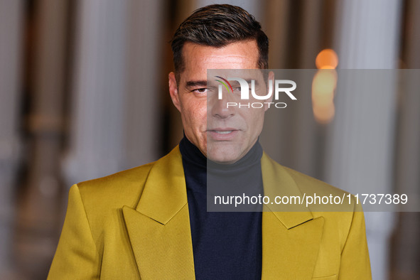 Ricky Martin arrives at the 13th Annual LACMA Art + Film Gala 2024 presented by Gucci held at the Los Angeles County Museum of Art on Novemb...