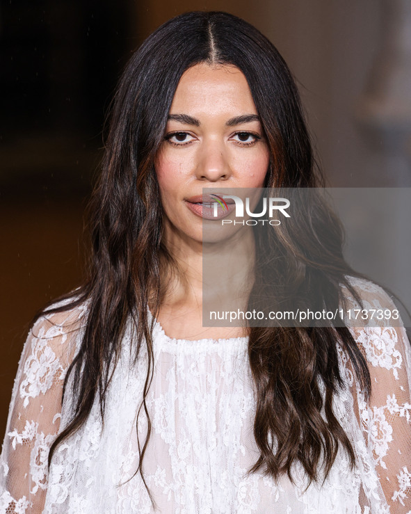 Aurora James arrives at the 13th Annual LACMA Art + Film Gala 2024 presented by Gucci held at the Los Angeles County Museum of Art on Novemb...