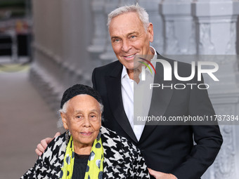 Betye Saar and Neil Lane arrive at the 13th Annual LACMA Art + Film Gala 2024 presented by Gucci held at the Los Angeles County Museum of Ar...