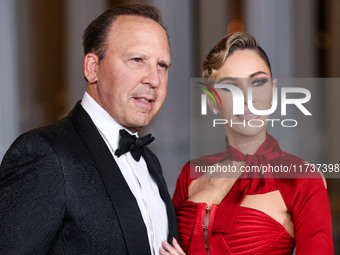 David B. Dollinger and wife Tara Dollinger arrive at the 13th Annual LACMA Art + Film Gala 2024 presented by Gucci held at the Los Angeles C...