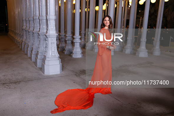 Eiza Gonzalez wearing Gucci arrives at the 13th Annual LACMA Art + Film Gala 2024 presented by Gucci held at the Los Angeles County Museum o...