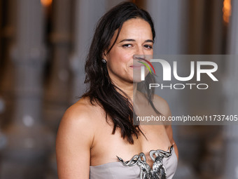 Michelle Rodriguez arrives at the 13th Annual LACMA Art + Film Gala 2024 presented by Gucci held at the Los Angeles County Museum of Art on...