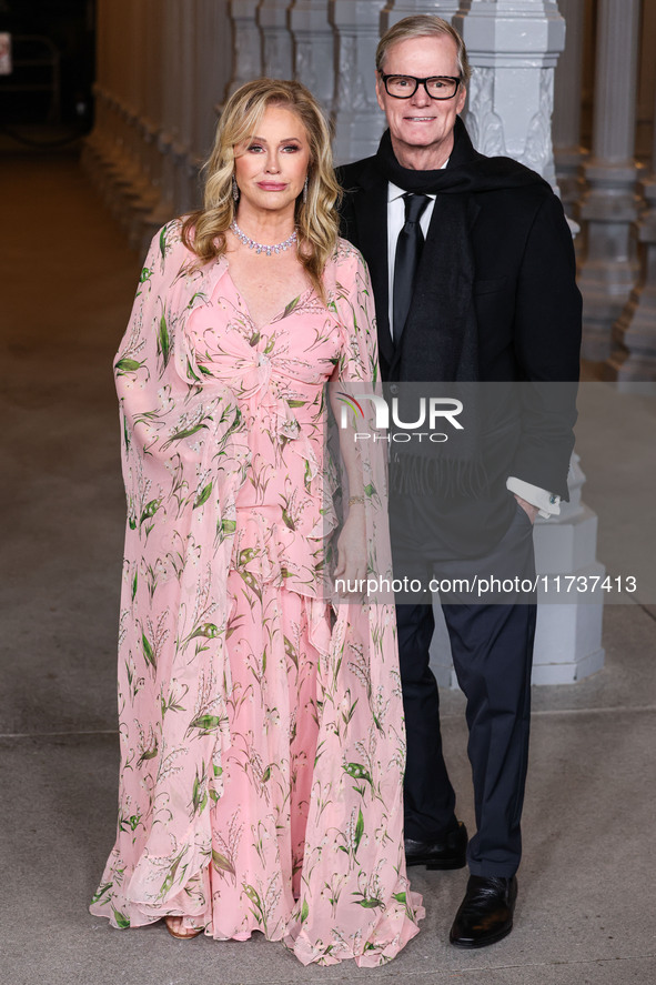 Kathy Hilton and husband Rick Hilton arrive at the 13th Annual LACMA Art + Film Gala 2024 presented by Gucci held at the Los Angeles County...