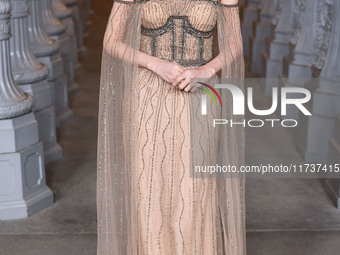 Lee Ji-ah arrives at the 13th Annual LACMA Art + Film Gala 2024 presented by Gucci held at the Los Angeles County Museum of Art on November...