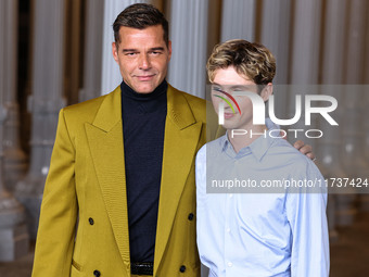 Ricky Martin and Troye Sivan arrive at the 13th Annual LACMA Art + Film Gala 2024 presented by Gucci held at the Los Angeles County Museum o...