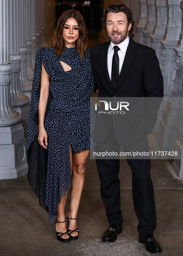 Christine Centenera and Joel Edgerton arrive at the 13th Annual LACMA Art + Film Gala 2024 presented by Gucci held at the Los Angeles County...