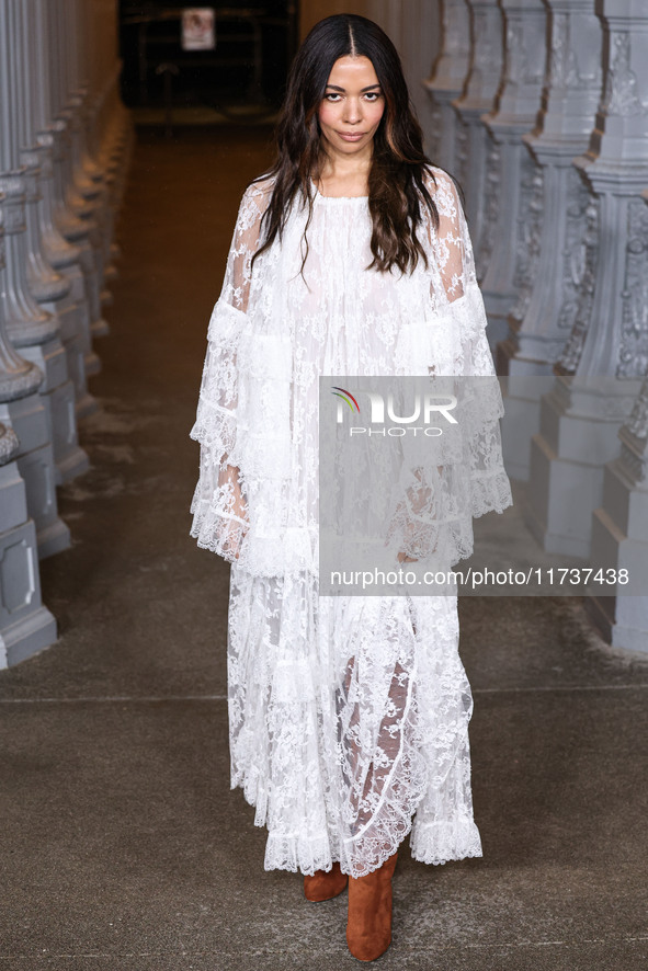 Aurora James arrives at the 13th Annual LACMA Art + Film Gala 2024 presented by Gucci held at the Los Angeles County Museum of Art on Novemb...