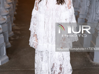 Aurora James arrives at the 13th Annual LACMA Art + Film Gala 2024 presented by Gucci held at the Los Angeles County Museum of Art on Novemb...