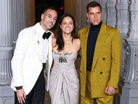 Mohammed Al Turki, Michelle Rodriguez and Ricky Martin arrive at the 13th Annual LACMA Art + Film Gala 2024 presented by Gucci held at the L...