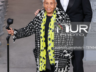 Betye Saar and Neil Lane arrive at the 13th Annual LACMA Art + Film Gala 2024 presented by Gucci held at the Los Angeles County Museum of Ar...