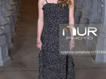 Emma Cline arrives at the 13th Annual LACMA Art + Film Gala 2024 presented by Gucci held at the Los Angeles County Museum of Art on November...