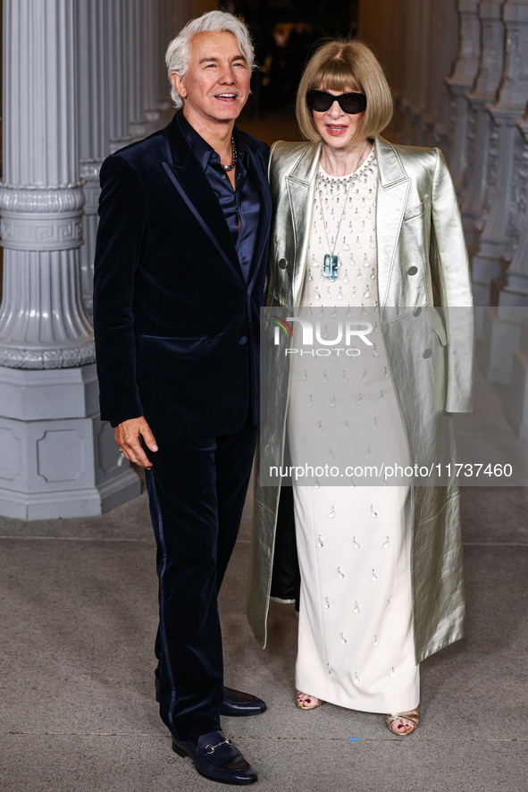 Baz Luhrmann and Anna Wintour arrive at the 13th Annual LACMA Art + Film Gala 2024 presented by Gucci held at the Los Angeles County Museum...