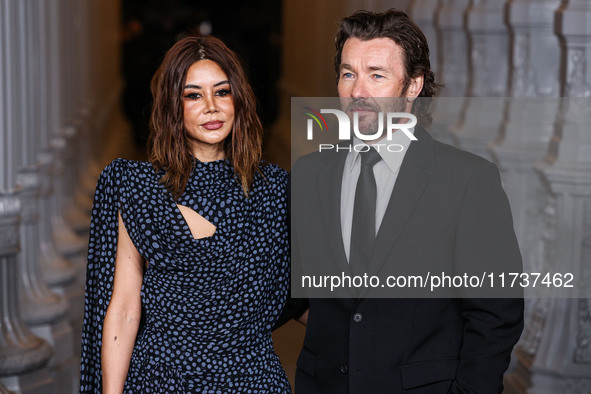 Christine Centenera and Joel Edgerton arrive at the 13th Annual LACMA Art + Film Gala 2024 presented by Gucci held at the Los Angeles County...