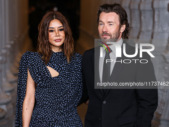 Christine Centenera and Joel Edgerton arrive at the 13th Annual LACMA Art + Film Gala 2024 presented by Gucci held at the Los Angeles County...