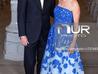 Eric Schmidt and Wendy Schmidt arrive at the 13th Annual LACMA Art + Film Gala 2024 presented by Gucci held at the Los Angeles County Museum...