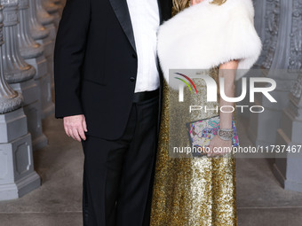 Larry Berg and Allison Berg arrive at the 13th Annual LACMA Art + Film Gala 2024 presented by Gucci held at the Los Angeles County Museum of...