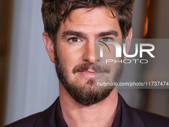 Andrew Garfield arrives at the 13th Annual LACMA Art + Film Gala 2024 presented by Gucci held at the Los Angeles County Museum of Art on Nov...