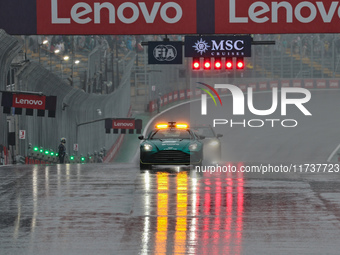 The Safety Car is present during the Formula 1 Lenovo Grande Premio De Sao Paulo 2024 in Sao Paulo, Brazil, on November 3, 2024. (