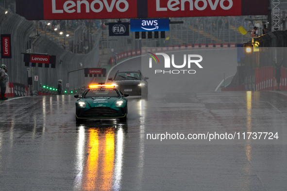 The Safety Car is present during the Formula 1 Lenovo Grande Premio De Sao Paulo 2024 in Sao Paulo, Brazil, on November 3, 2024. 