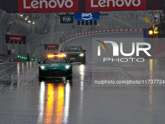 The Safety Car is present during the Formula 1 Lenovo Grande Premio De Sao Paulo 2024 in Sao Paulo, Brazil, on November 3, 2024. (