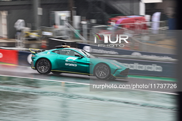 The Safety Car is present during the Formula 1 Lenovo Grande Premio De Sao Paulo 2024 in Sao Paulo, Brazil, on November 3, 2024. 