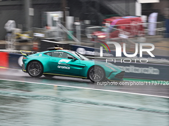 The Safety Car is present during the Formula 1 Lenovo Grande Premio De Sao Paulo 2024 in Sao Paulo, Brazil, on November 3, 2024. (